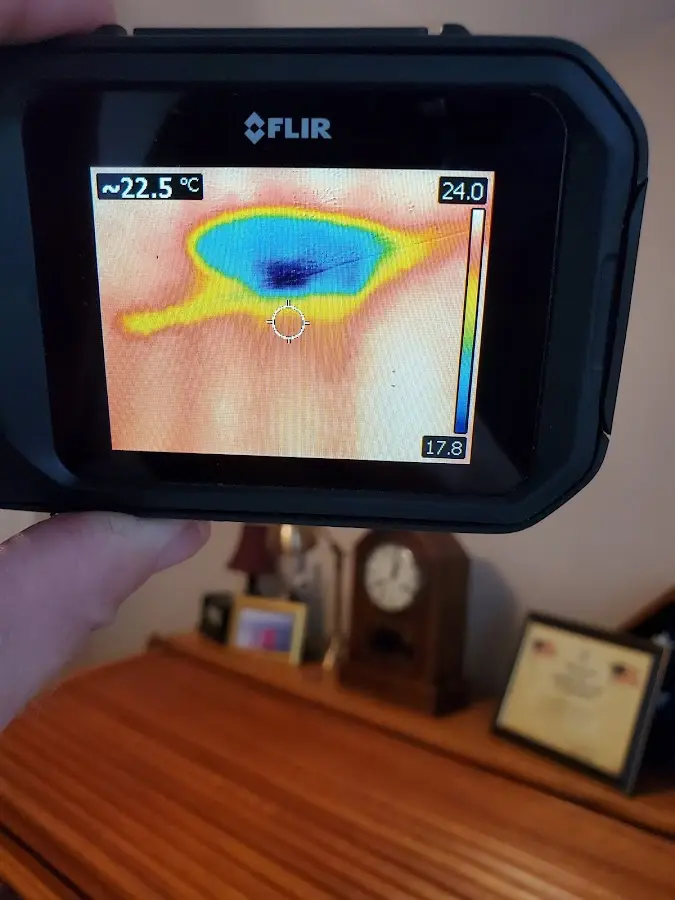 Thermal imaging inspection for water damage in Easton
