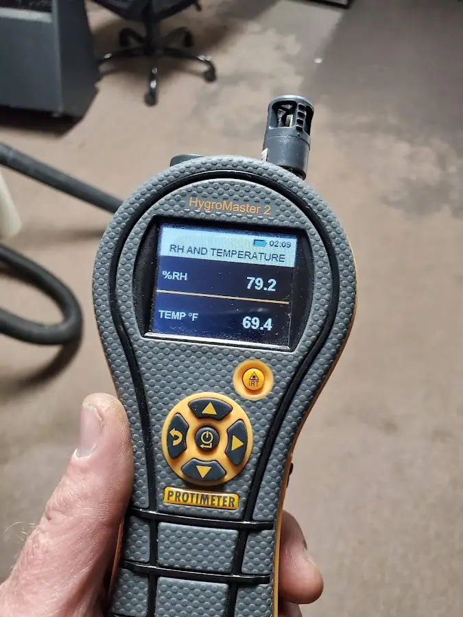 Moisture meter humidity assessment for Fire & Smoke Damage Restoration in Easton